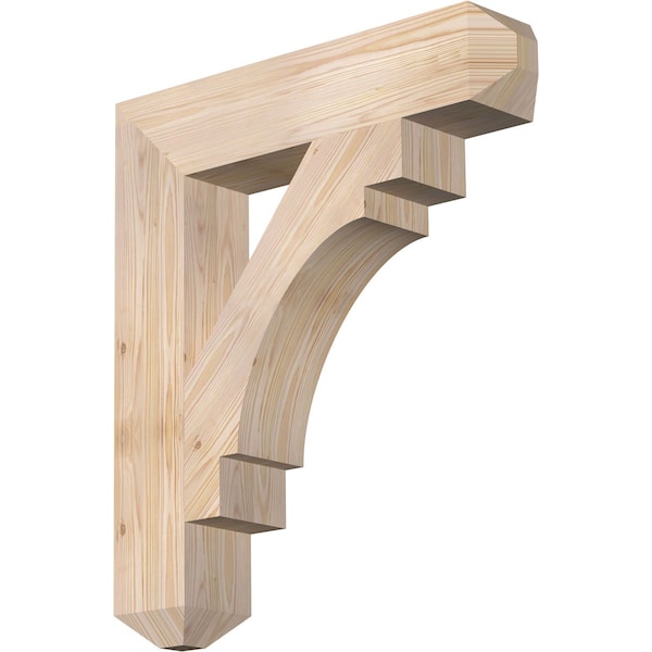 Ekena Millwork Merced Craftsman Smooth Bracket, Douglas Fir, 5 1/2"W x 28"D x 32"H BKT06X28X32MRC04SDF - main